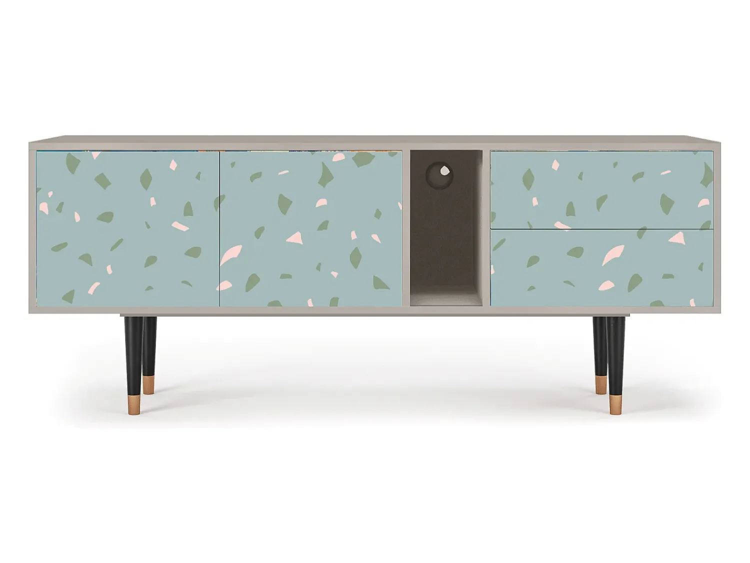 Clearance Mueble de TV - 170х69х48 cm - T1 - Blue Drops, Areia Bege