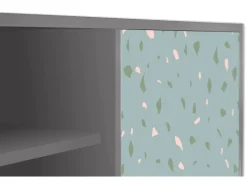 Móvel De Tv* Mueble de TV - 170х69х48 cm - T2 - Blue Drops, Cinza Cinzento