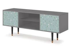 Móvel De Tv* Mueble de TV - 170х69х48 cm - T2 - Blue Drops, Cinza Cinzento