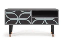 Móvel De Tv| Mueble de TV - 115х59х48 cm - T3 - Braided Blue, Cinza Cinzento