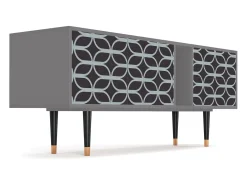 Móvel De Tv* Mueble de TV - 170х69х48 cm - T1 - Braided Blue, Cinza Cinzento