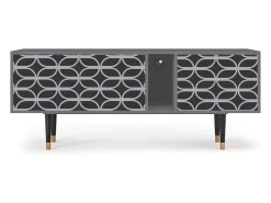 Móvel De Tv* Mueble de TV - 170х69х48 cm - T1 - Braided Blue, Cinza Cinzento