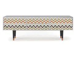 Móvel De Tv* Mueble de TV - 170х59х48 cm - T4 - Bright Ripple, Cinza Cinzento