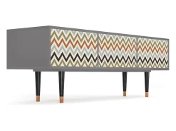 Móvel De Tv* Mueble de TV - 170х59х48 cm - T4 - Bright Ripple, Cinza Cinzento