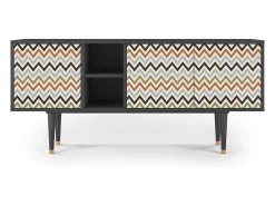 Mueble de TV - 150х69х41 cm - T5 - Bright Ripple, Antracite^ Móvel De Tv