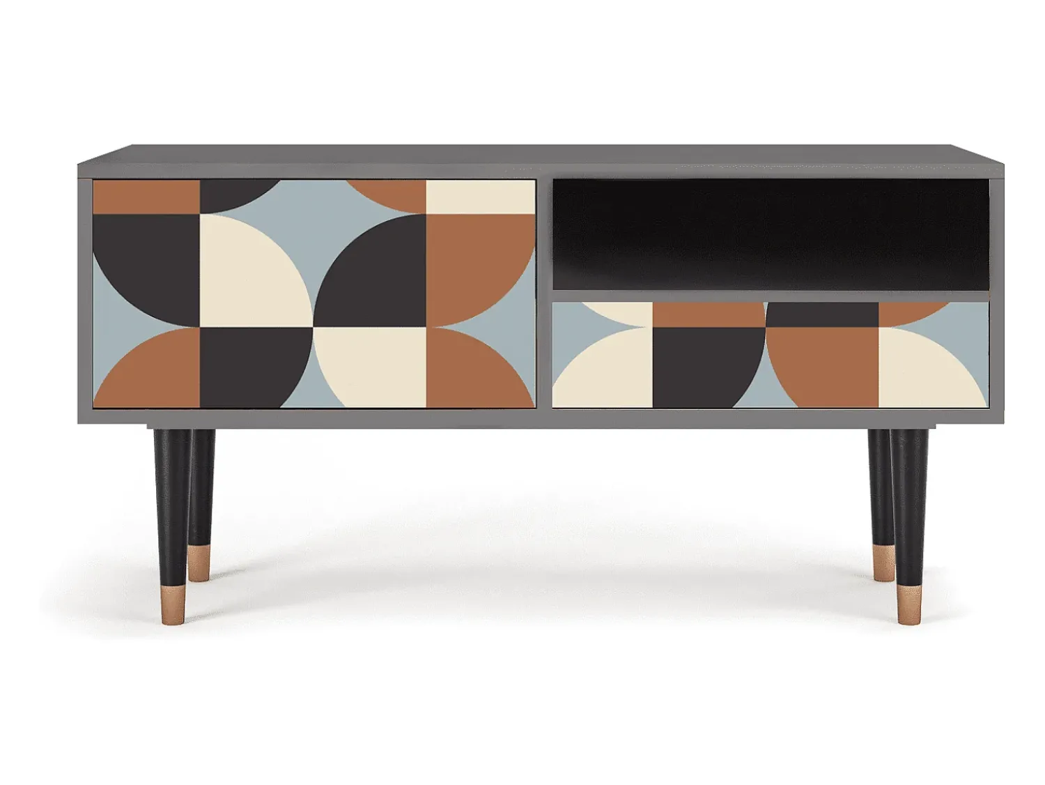 Mueble de TV - 115х59х48 cm - T3 - Brown Sensation, Cinza^ Móvel De Tv