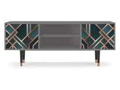 Móvel De Tv| Mueble de TV - 170х69х48 cm - T2 - Bronze Crossroad, Cinza Cinzento