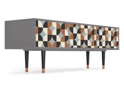 Móvel De Tv* Mueble de TV - 170х59х48 cm - T4 - Brown Sensation, Cinza Cinzento