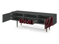 Mueble de TV - 170х59х41 cm - T6 - Burgundy Jewelery, Antracite^ Móvel De Tv