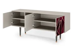 Mueble de TV - 150х69х41 cm - T5 - Burgundy Jewelery, Areia^ Móvel De Tv