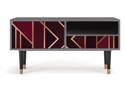 Móvel De Tv| Mueble de TV - 115х59х48 cm - T3 - Burgundy Jewelery, Areia Bege