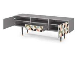 Mueble de TV - 170х59х41 cm - T6 - Butterfly Effect, Cinza^ Móvel De Tv