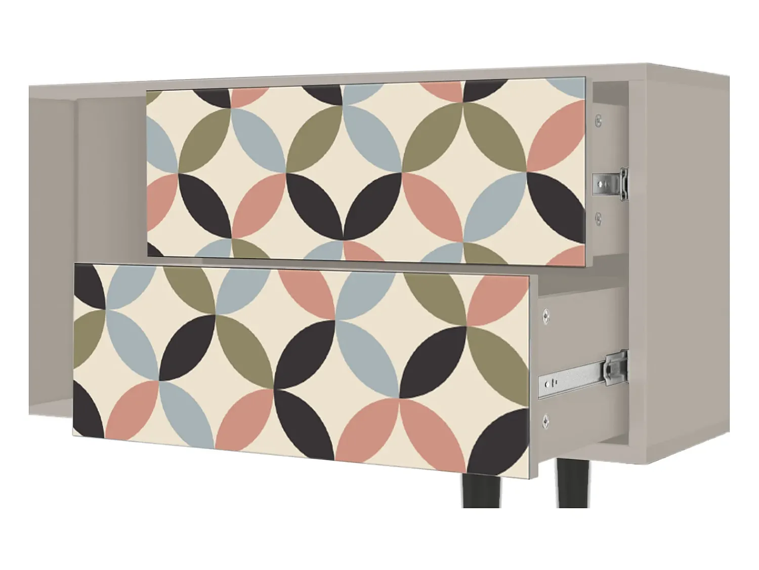 Móvel De Tv| Mueble de TV - 170х69х48 cm - T1 - Butterfly Effect, Areia Bege
