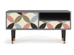 Móvel De Tv* Mueble de TV - 115х59х48 cm - T3 - Butterfly Effect, Cinza Cinzento