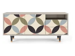 Mueble de TV - 125х56х41 cm - T7 - Butterfly Effect, Areia^ Móvel De Tv