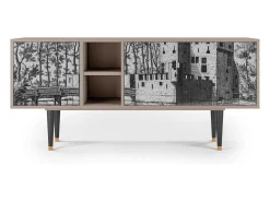 Mueble de TV - 150х69х41 cm - T5 - Castle by Breugel, Latte^ Móvel De Tv