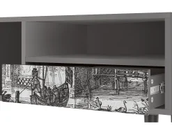 Móvel De Tv| Mueble de TV - 115х59х48 cm - T3 - Castle by Breugel, Cinza Cinzento