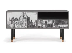 Móvel De Tv* Mueble de TV - 115х59х48 cm - T3 - Castle by Breugel, Areia Bege