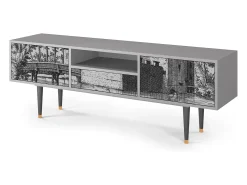 Móvel De Tv* Mueble de TV - 170х59х41 cm - T6 - Castle by Breugel, Cinza Cinzento