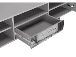 Móvel De Tv* Mueble de TV - 170х59х41 cm - T6 - Castle by Breugel, Cinza Cinzento