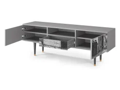 Móvel De Tv* Mueble de TV - 170х59х41 cm - T6 - Castle by Breugel, Cinza Cinzento