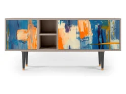 Móvel De Tv* Mueble de TV - 150х69х41 cm - T5 - Charing Cross Bridge, Latte Bege