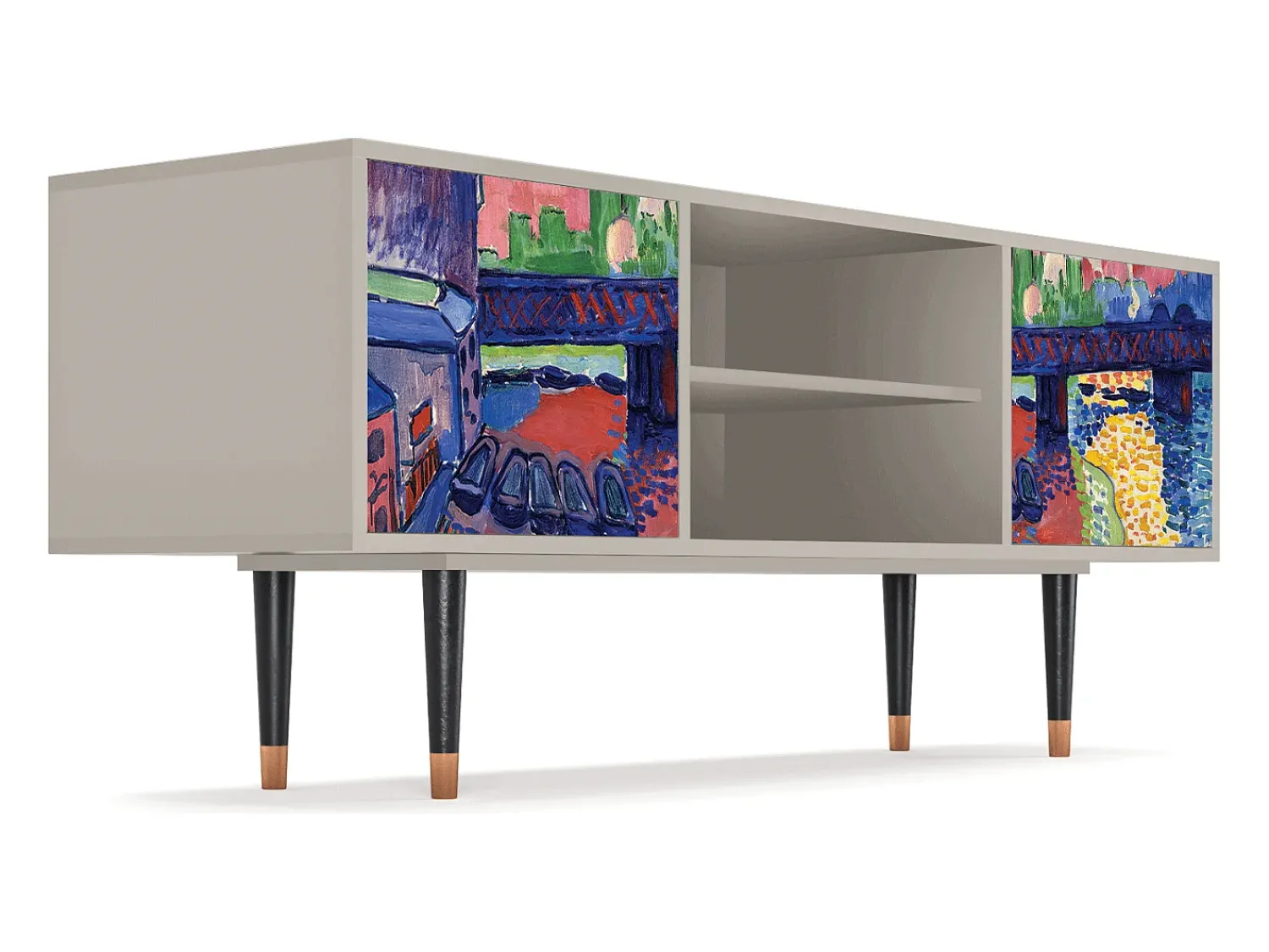 Mueble de TV - 170х69х48 cm - T2 - Charing Cross Bridge, Areia^ Móvel De Tv