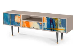 Móvel De Tv| Mueble de TV - 170х59х41 cm - T6 - Charing Cross Bridge, Latte Bege