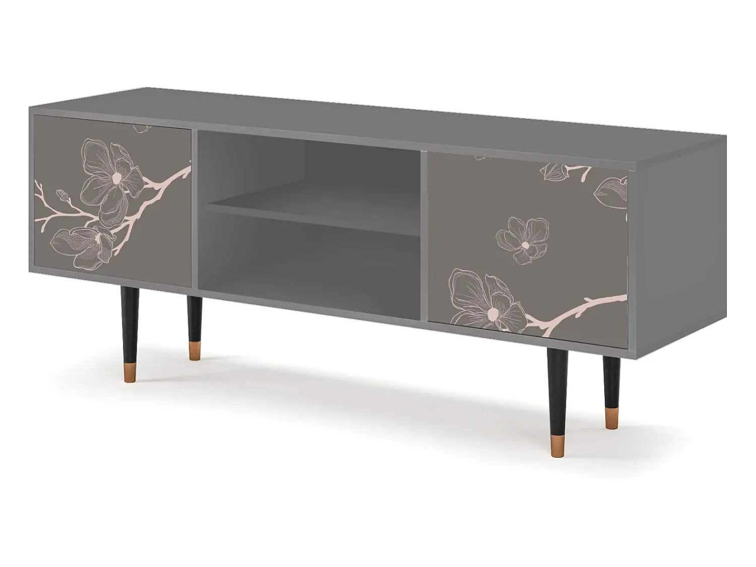 Mueble de TV - 170х69х48 cm - T2 - Cherry Blossom, Cinza^ Móvel De Tv