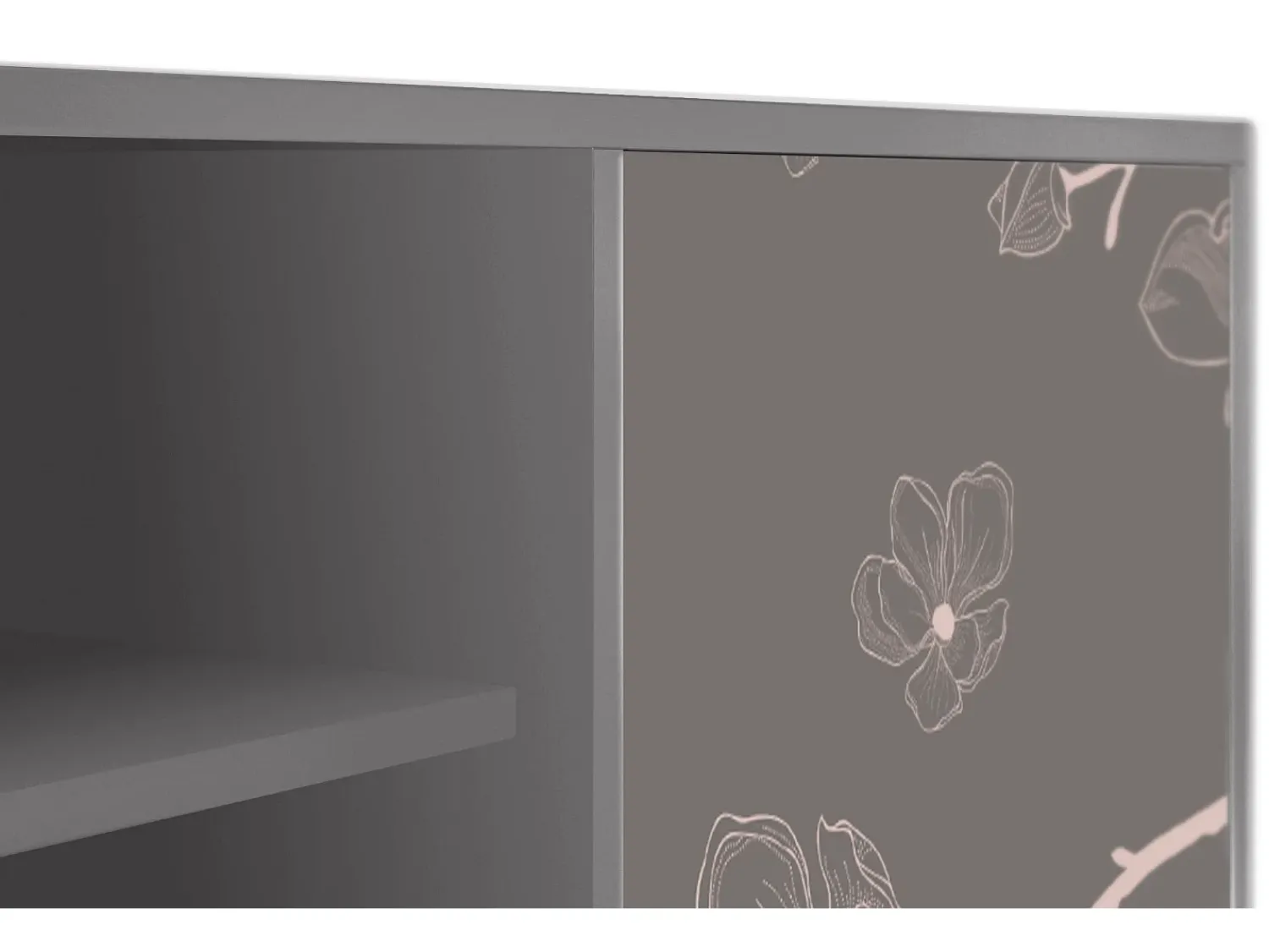 Mueble de TV - 170х69х48 cm - T2 - Cherry Blossom, Cinza^ Móvel De Tv