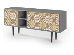 Móvel De Tv| Mueble de TV - 150х69х41 cm - T5 - Chinese Tea, Cinza Cinzento