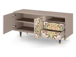 Mueble de TV - 125х56х41 cm - T7 - Chinese Tea, Latte^ Móvel De Tv