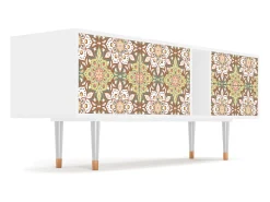 Móvel De Tv* Mueble de TV - 170х69х48 cm - T1 - Chinese Tea, Branco Bege