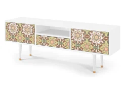 Móvel De Tv| Mueble de TV - 170х59х41 cm - T6 - Chinese Tea, Branco Bege