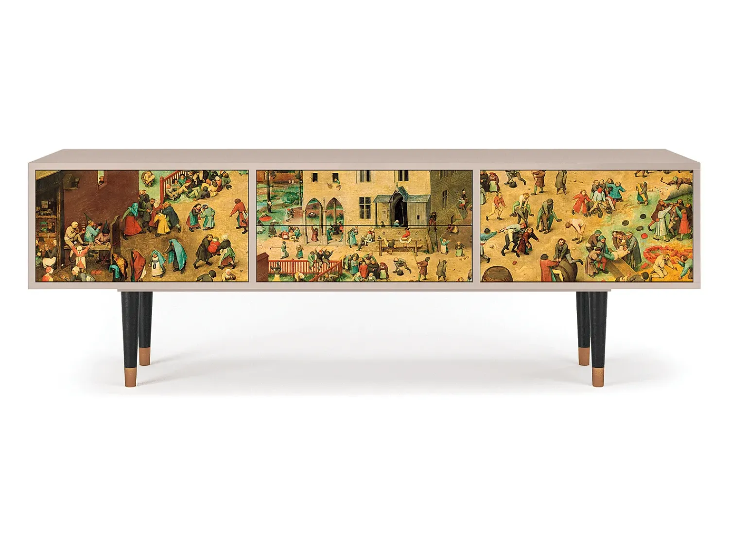 Mueble de TV - 170х59х48 cm - T4 - Children Games, Latte Bege