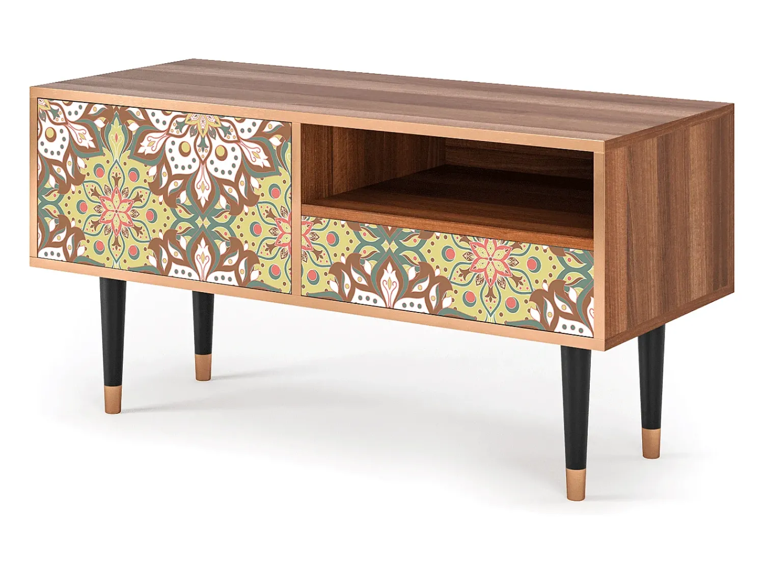 Sale Mueble de TV - 115х59х48 cm - T3 - Chinese Tea, Nogueira Castanho