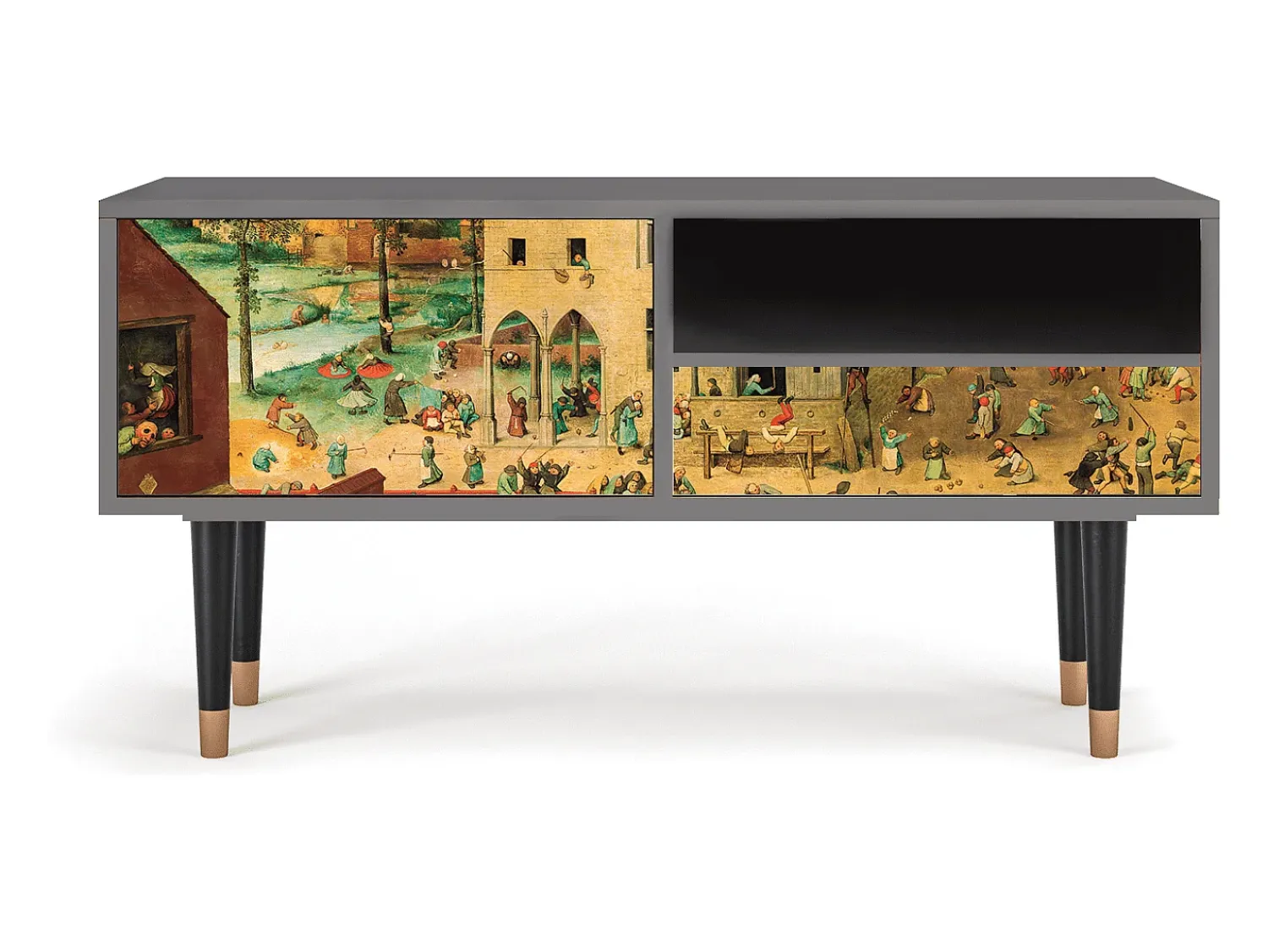 Mueble de TV - 115х59х48 cm - T3 - Children Games, Areia Bege