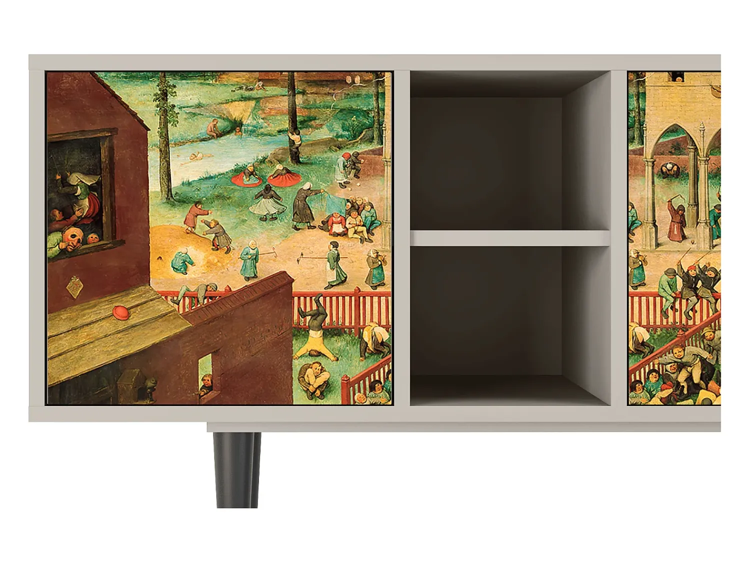 Mueble de TV - 150х69х41 cm - T5 - Children Games, Areia^ Móvel De Tv