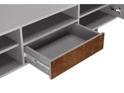 Hot Mueble de TV - 170х59х41 cm - T6 - Chocolate Bar, Cinza Cinzento