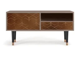 Discount Mueble de TV - 115х59х48 cm - T3 - Chocolate Bar, Latte Bege