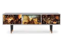 Móvel De Tv| Mueble de TV - 170х59х48 cm - T4 - Christ in Limbo, Cinza Cinzento