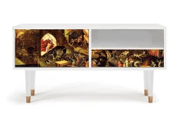 Mueble de TV - 115х59х48 cm - T3 - Christ in Limbo, Branco^ Móvel De Tv