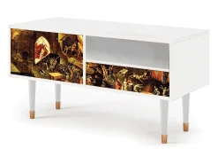 Mueble de TV - 115х59х48 cm - T3 - Christ in Limbo, Branco^ Móvel De Tv