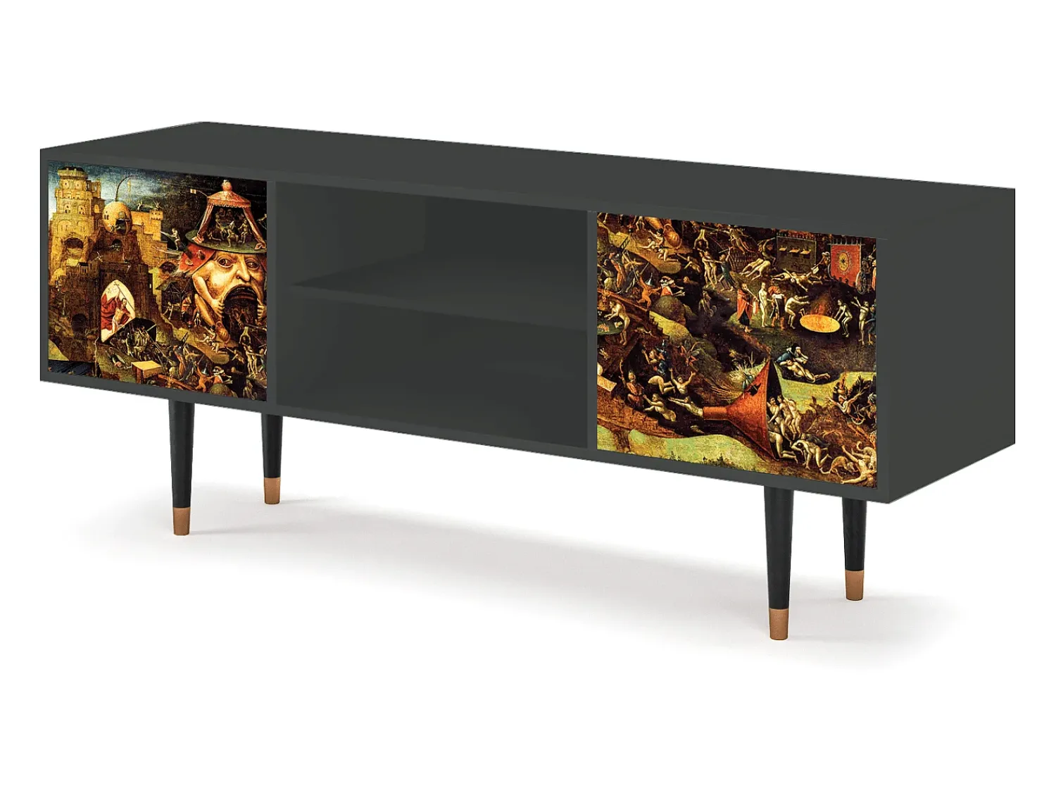 Mueble de TV - 170х69х48 cm - T2 - Christ in Limbo, Antracite^ Móvel De Tv