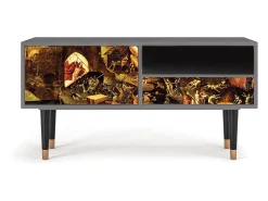 Mueble de TV - 115х59х48 cm - T3 - Christ in Limbo, Cinza Cinzento