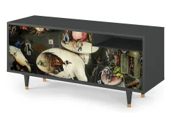 Móvel De Tv* Mueble de TV - 125х56х41 cm - T7 - Christ in Limbo, Antracite Cinza antracite