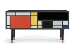 Móvel De Tv| Mueble de TV - 115х59х48 cm - T3 - Composition, Antracite Cinza antracite