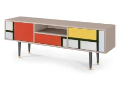 Móvel De Tv* Mueble de TV - 170х59х41 cm - T6 - Composition, Areia Bege