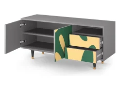 Móvel De Tv| Mueble de TV - 125х56х41 cm - T7 - Constellations by Arp, Cinza Cinzento