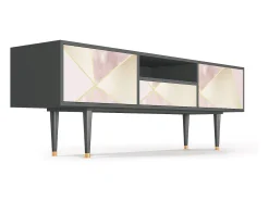 Móvel De Tv* Mueble de TV - 170х59х41 cm - T6 - Cosmopolitan Diva, Antracite Cinza antracite